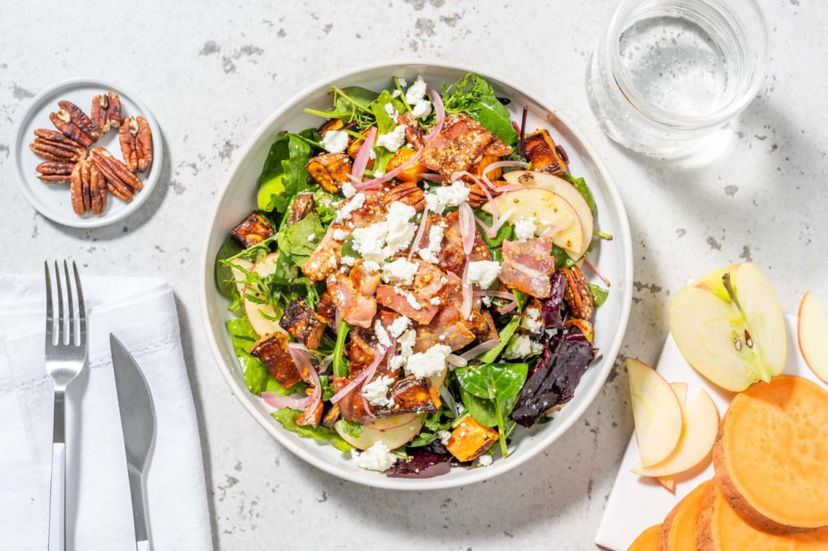 Smart Bacon and Roasted Sweet Potato Salad