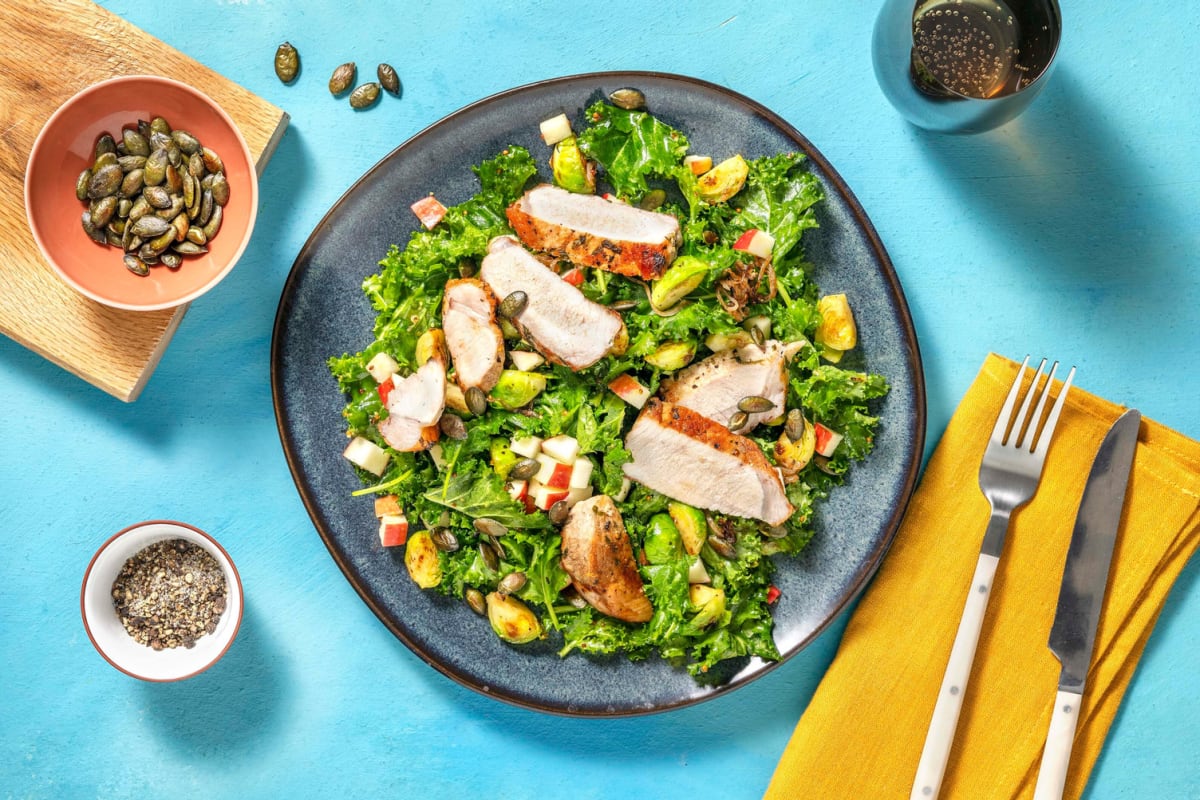 Carb Smart Pork and Kale Salad