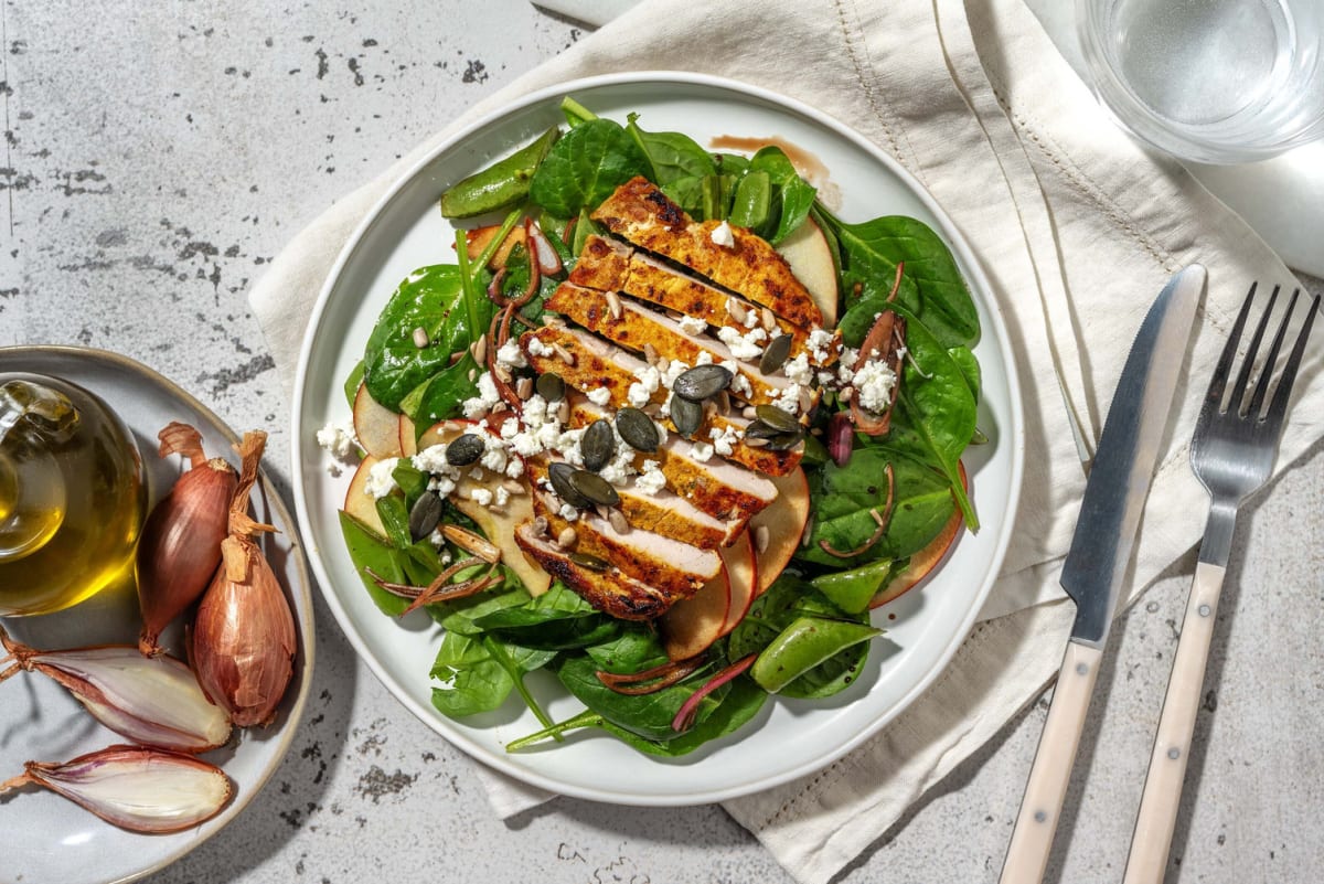 Salade de porc et de pommes