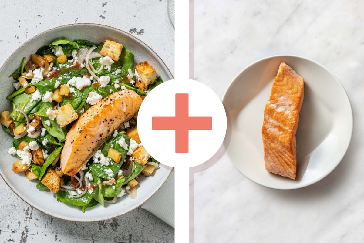 Cal Smart Apple and Double Salmon Salad