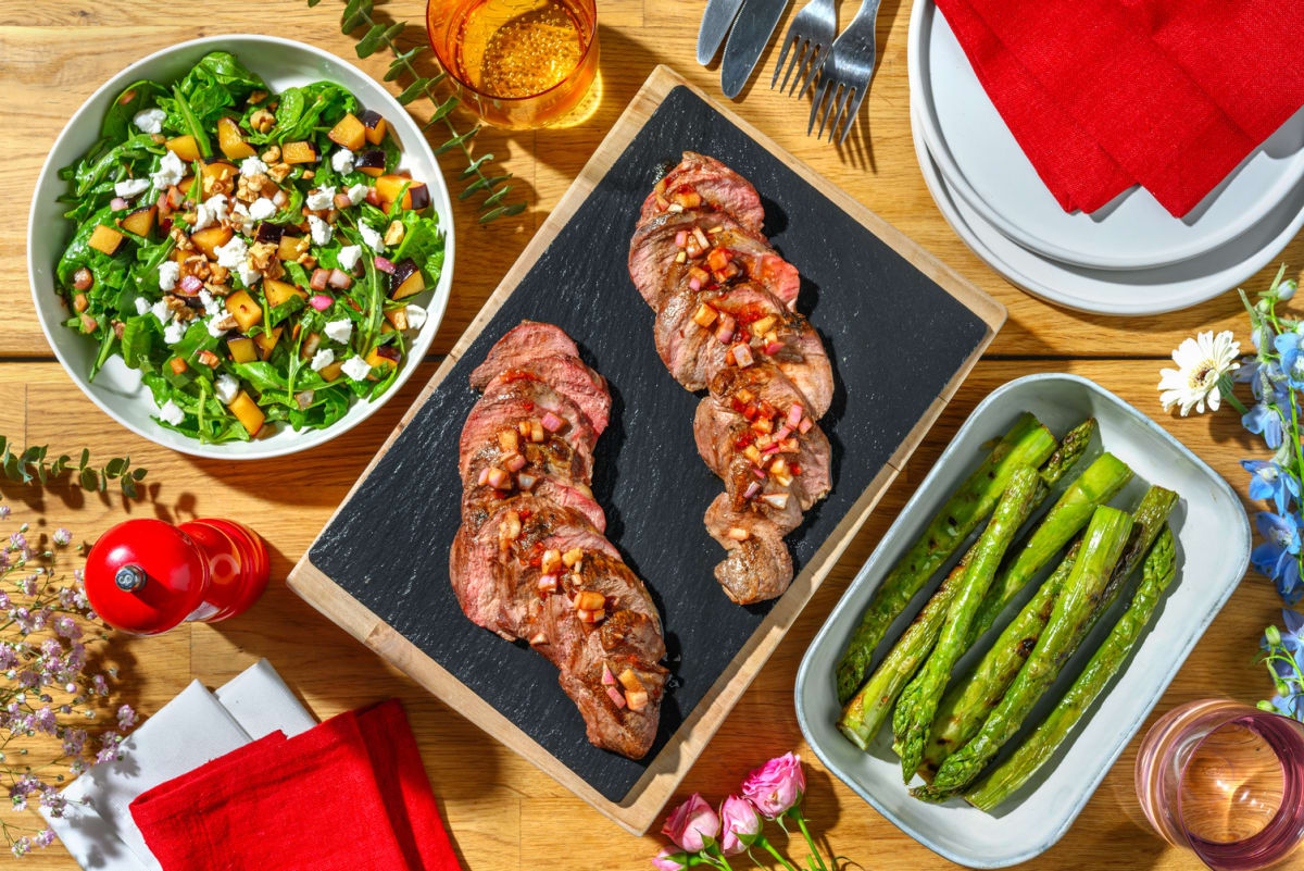 Grilled Asparagus and Duck Summer Salad