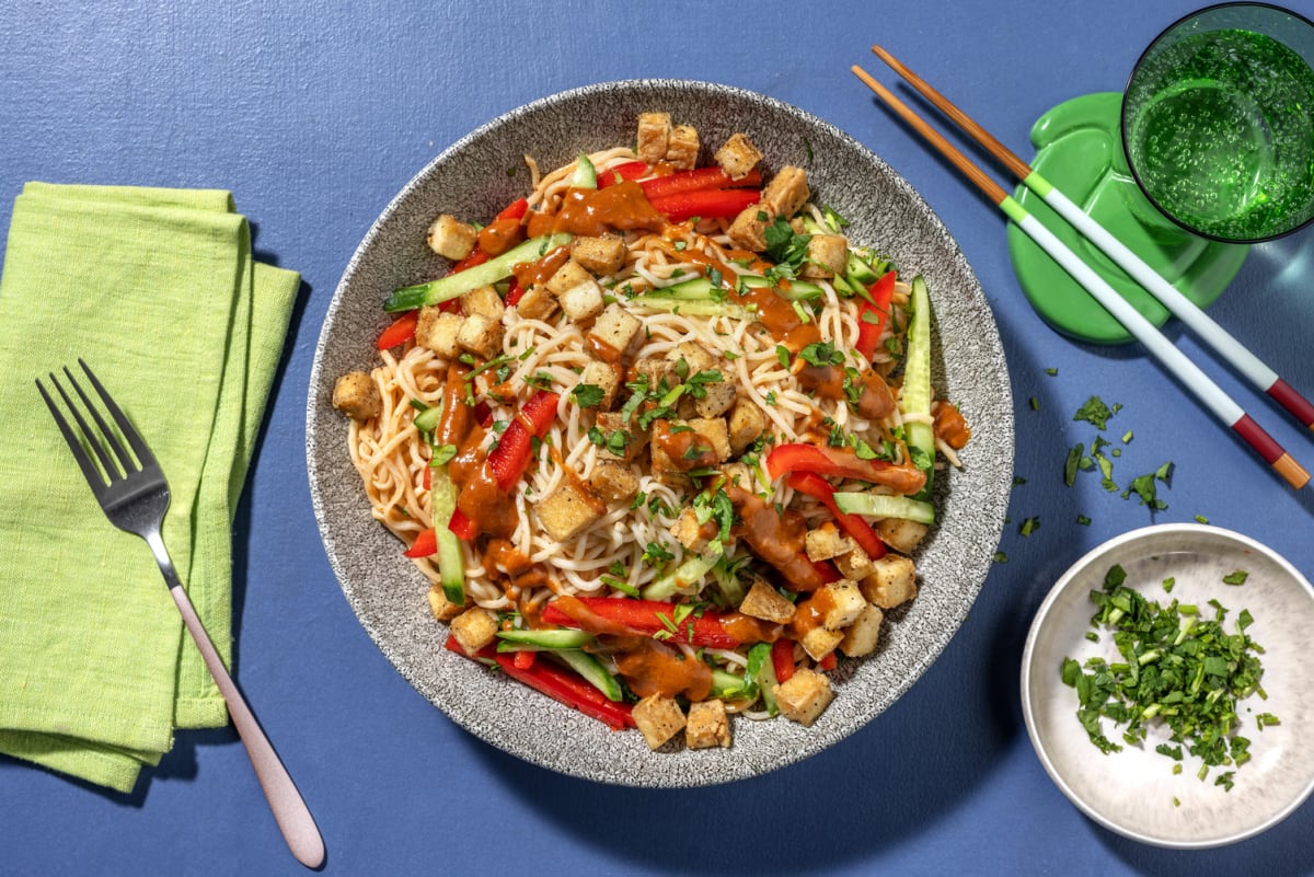 Chilled Tofu Noodle Salad