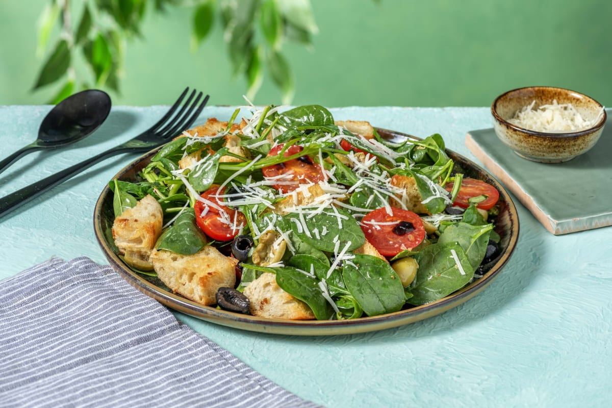 Salade de roquette avec balsamique et olives