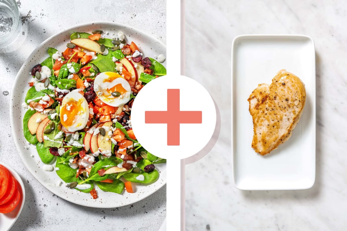 Carb Smart Cobb and Chicken Breasts Salad