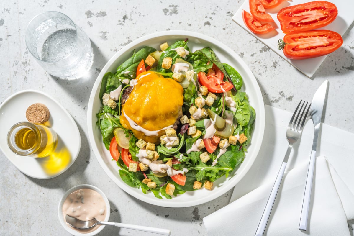 Carb Smart Cheeseburger Salad