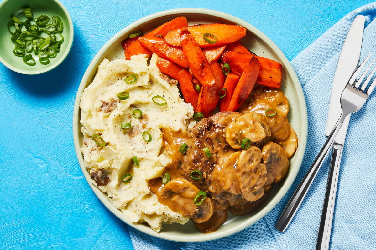 Salisbury Steak with Mushroom Gravy