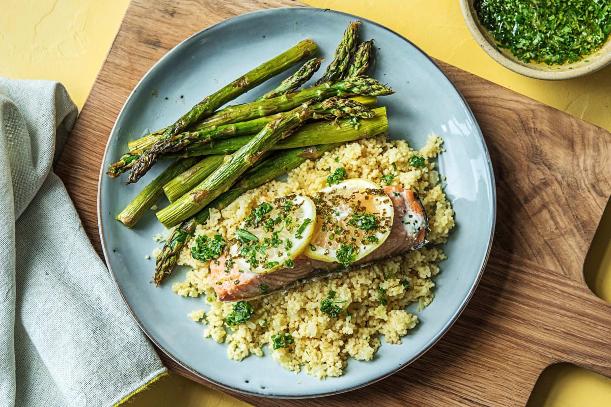 Salmon En Papillote With Butter Sauteed Vegetables - Camanchaca Salmons