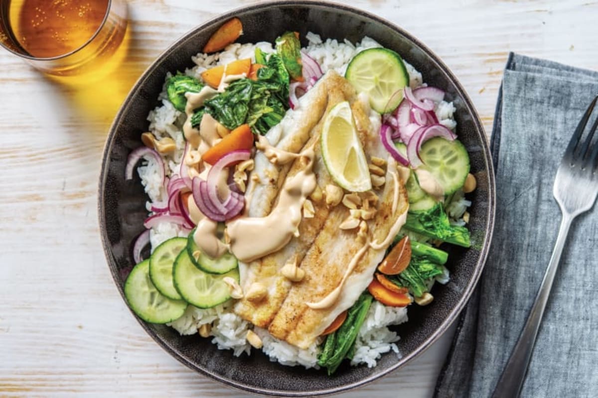 Cooked Barramundi Poke Bowl