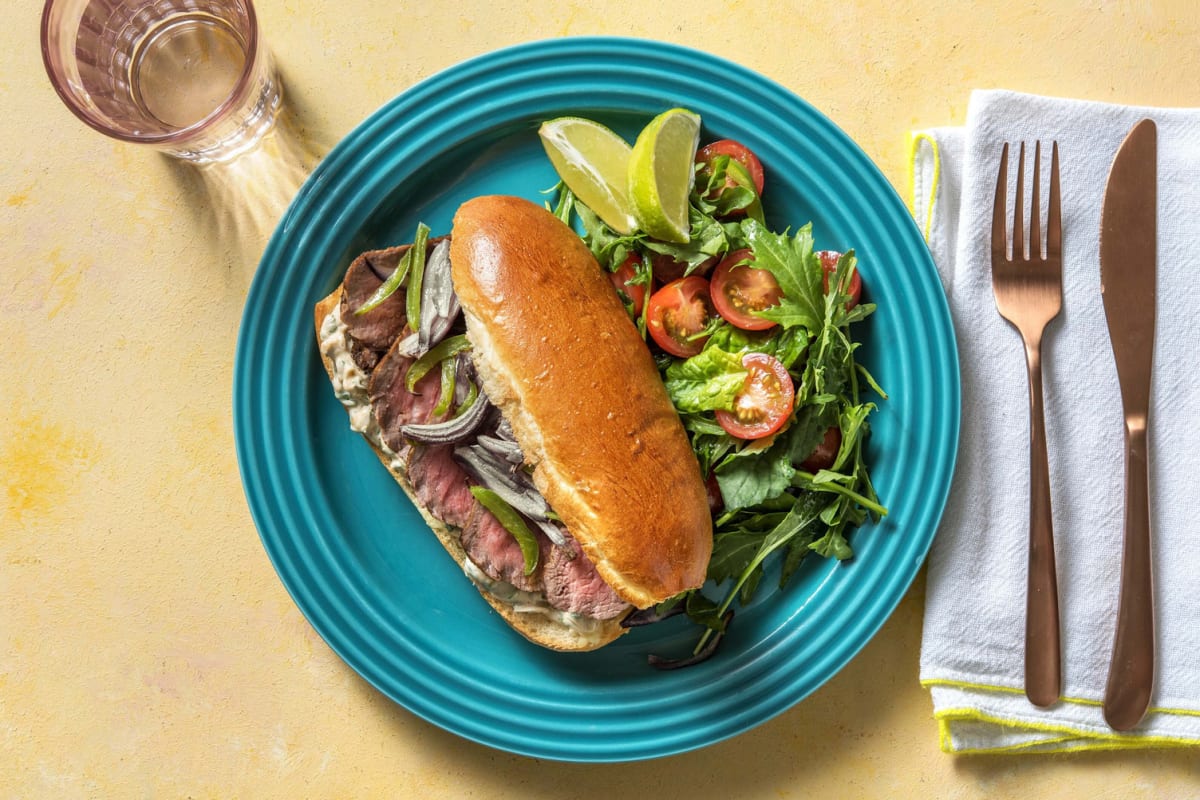 Sandwich mexicain au bœuf