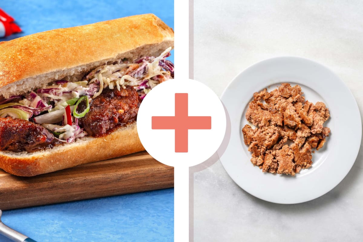 Sandwichs au Beyond Meat® BBQ double