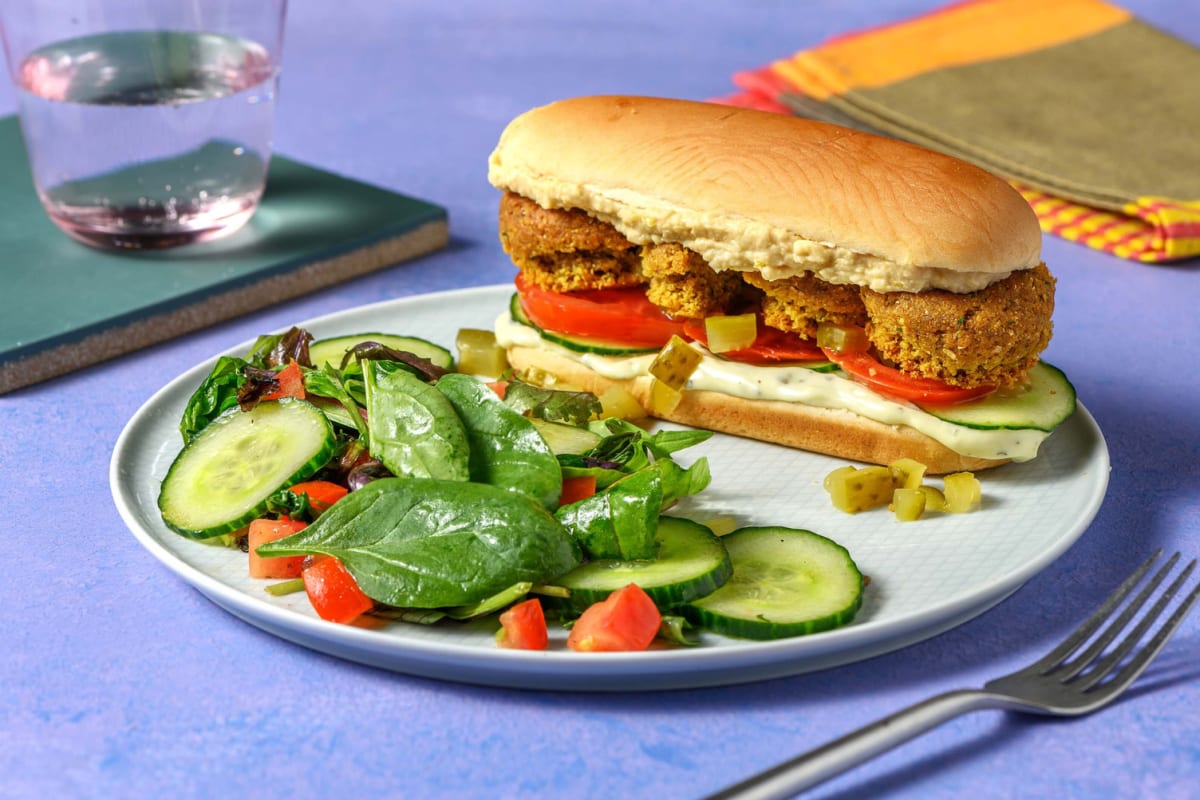 Mediterranean Falafel Sandwich