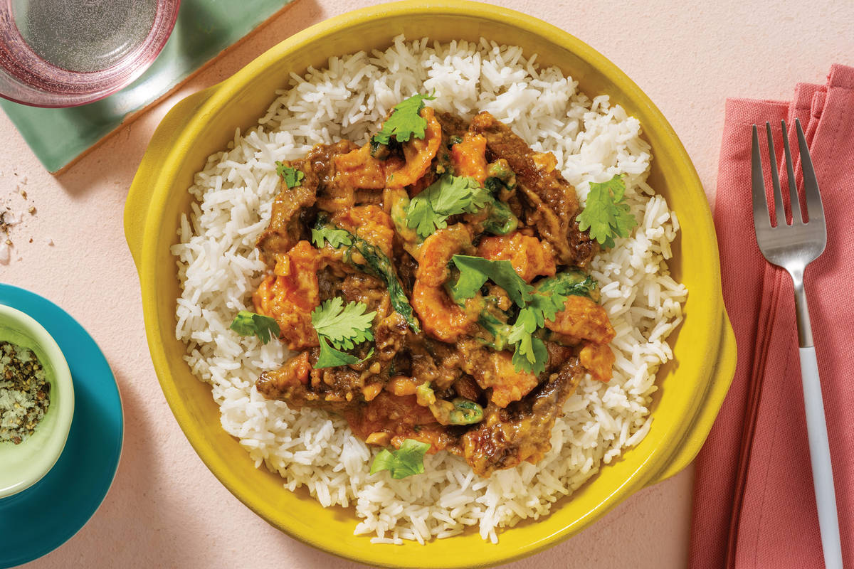 Satay Beef & Mixed Veggie StirFry Recipe HelloFresh