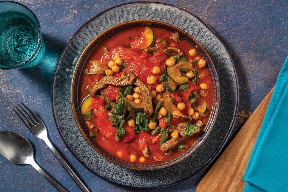 Saucy Beef & Chickpea Stew