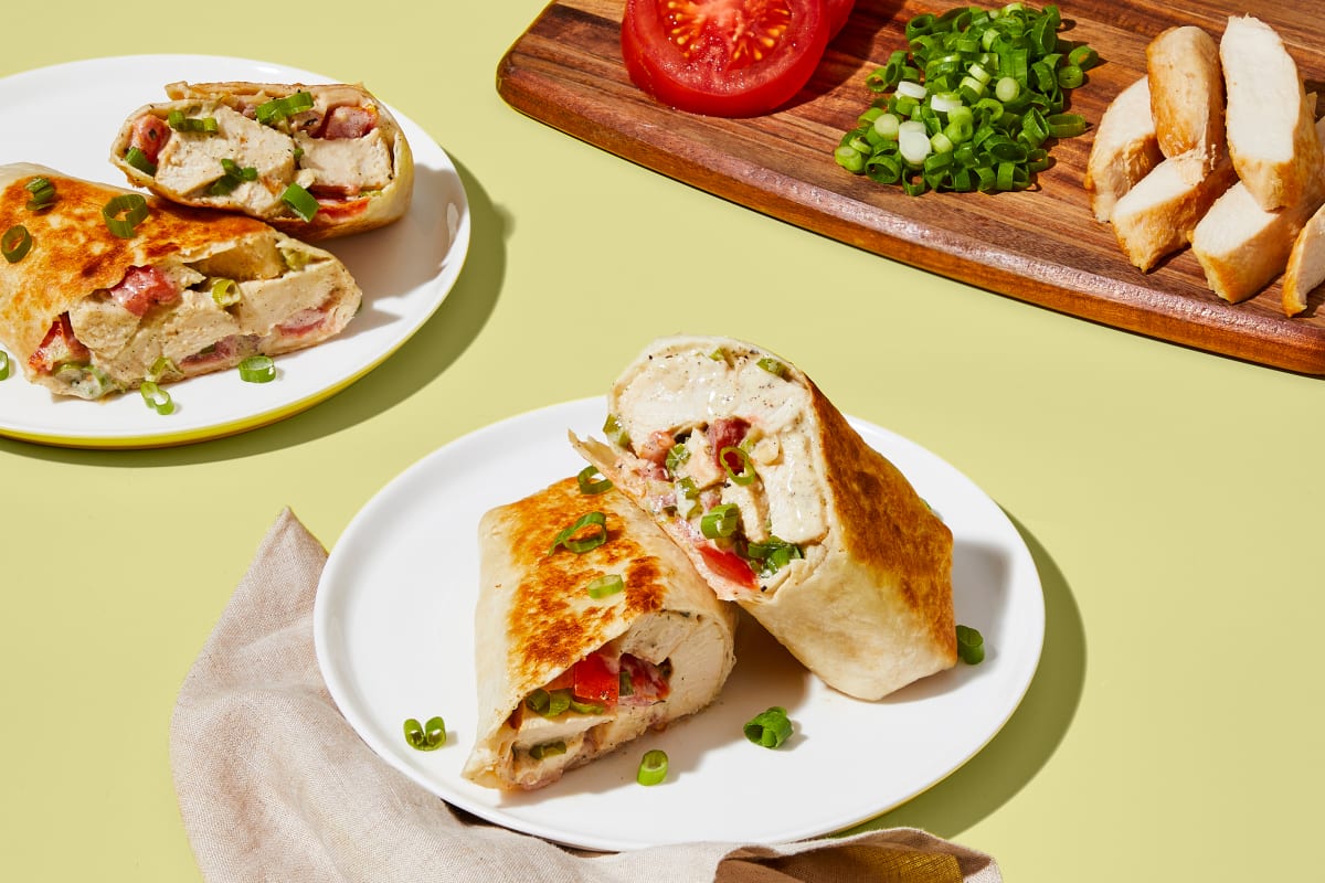 Saucy Italian Chicken Wraps