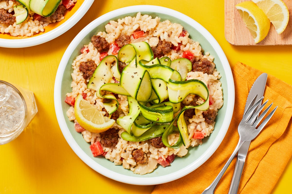 Sausage and Tomato Risotto