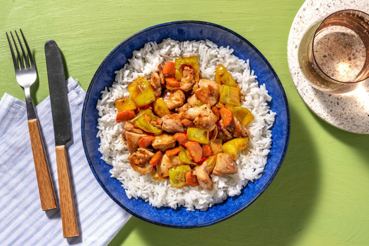 Sauté de poulet à l’érable et au gingembre