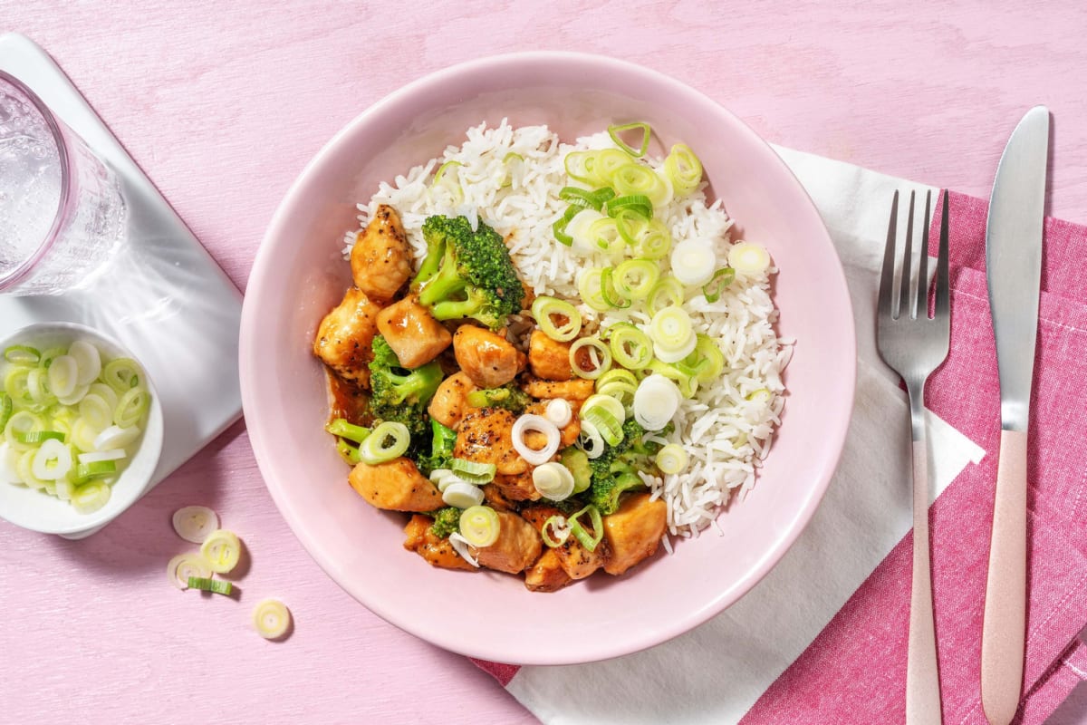 Sauté de poitrine de poulet et de brocoli