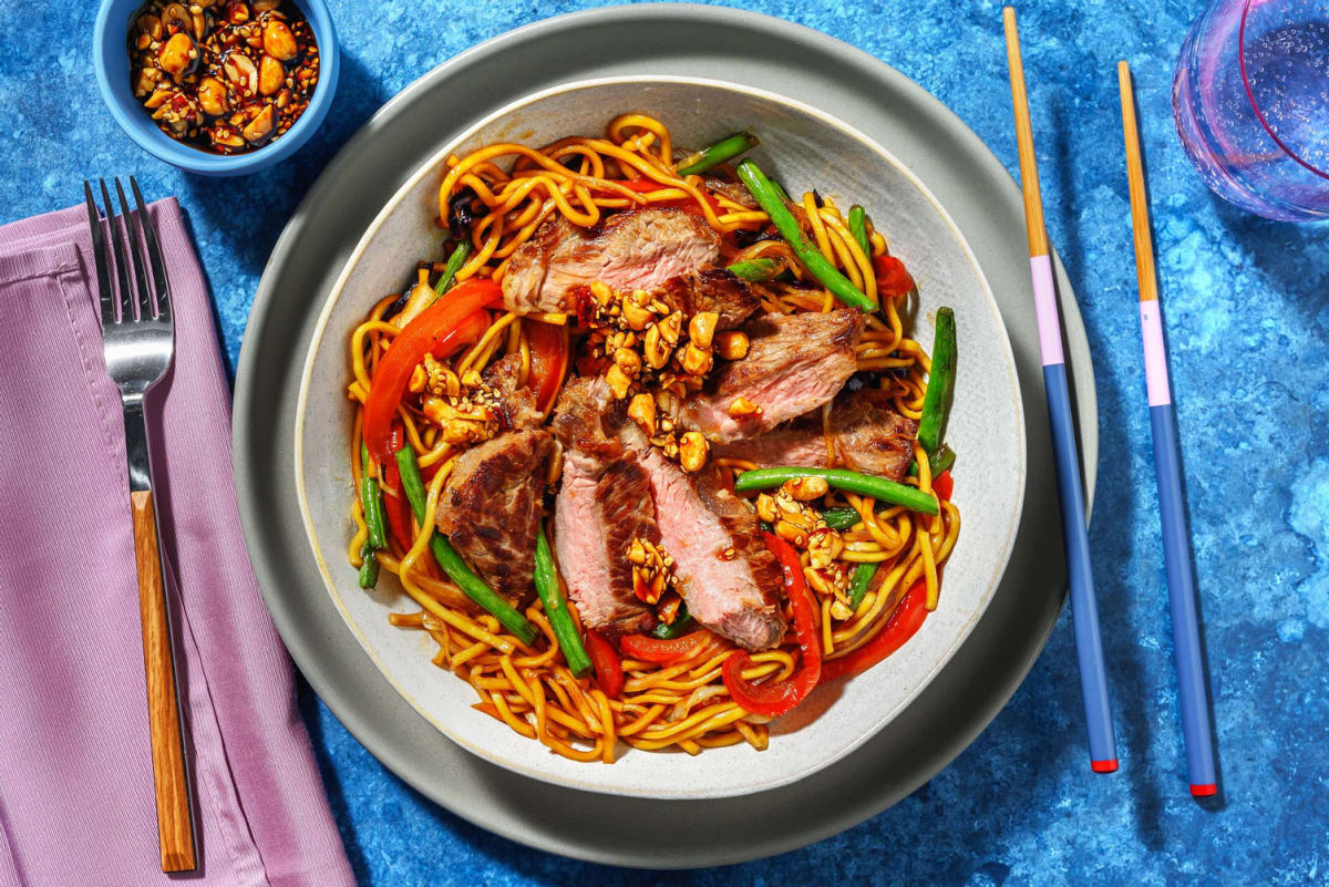 Umami Steak Noodle Stir-Fry