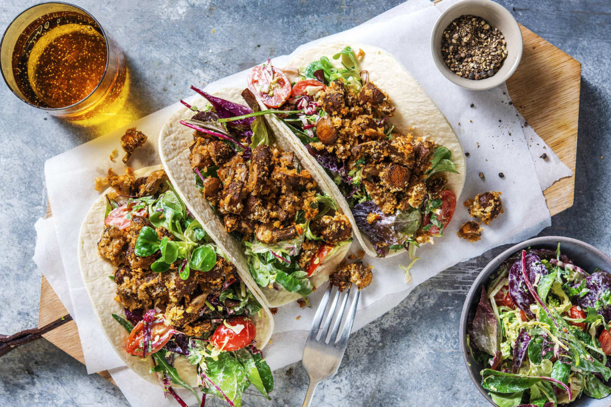 Tacos aux champignons savoureux