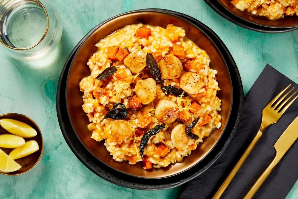 Scallops and Butternut Squash Risotto Recipe HelloFresh
