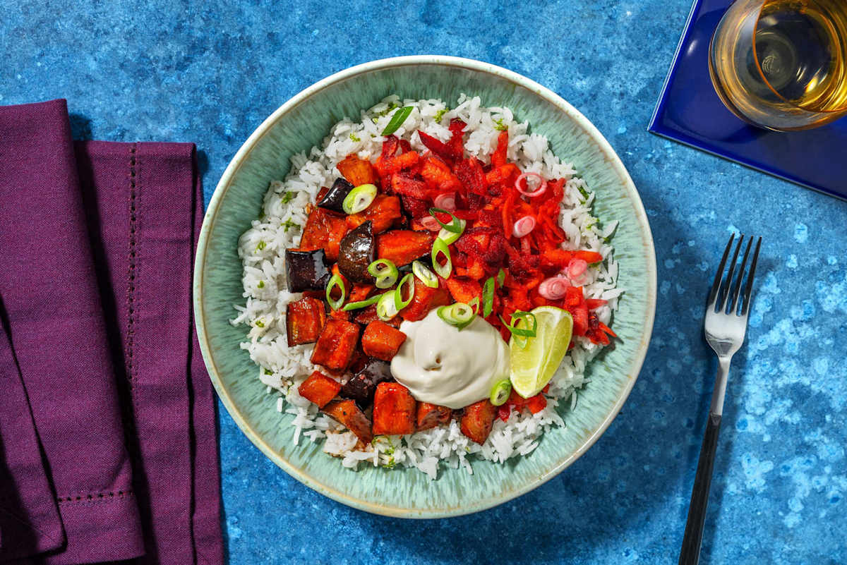 Gochujang Auberginen Bowl! Rezept | HelloFresh