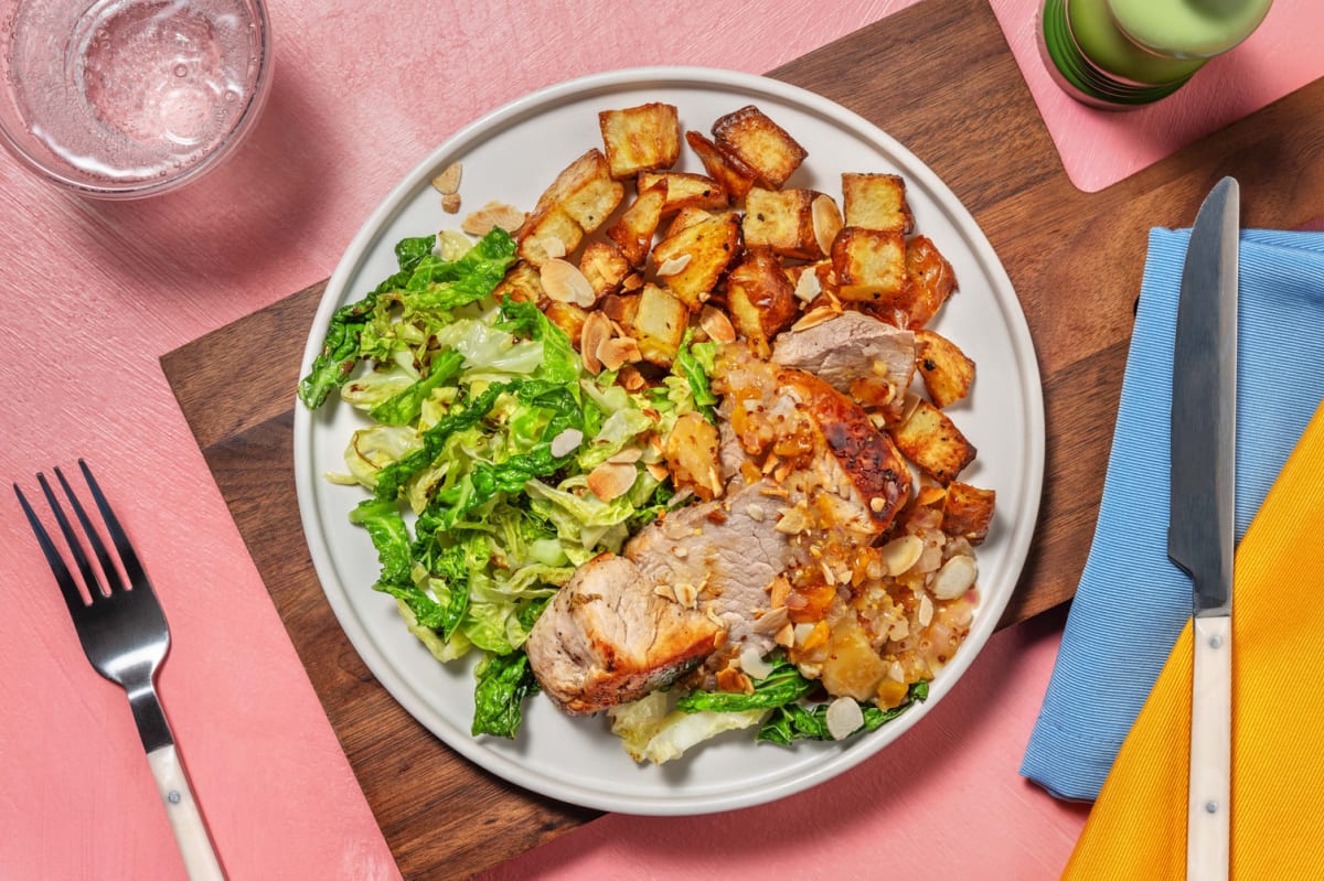 Schweinefilet mit würziger Aprikosensauce Rezept | HelloFresh