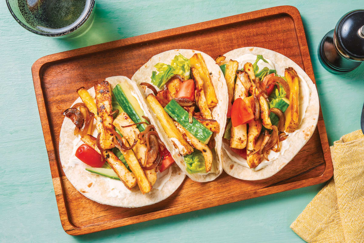 Loaded Haloumi Tacos