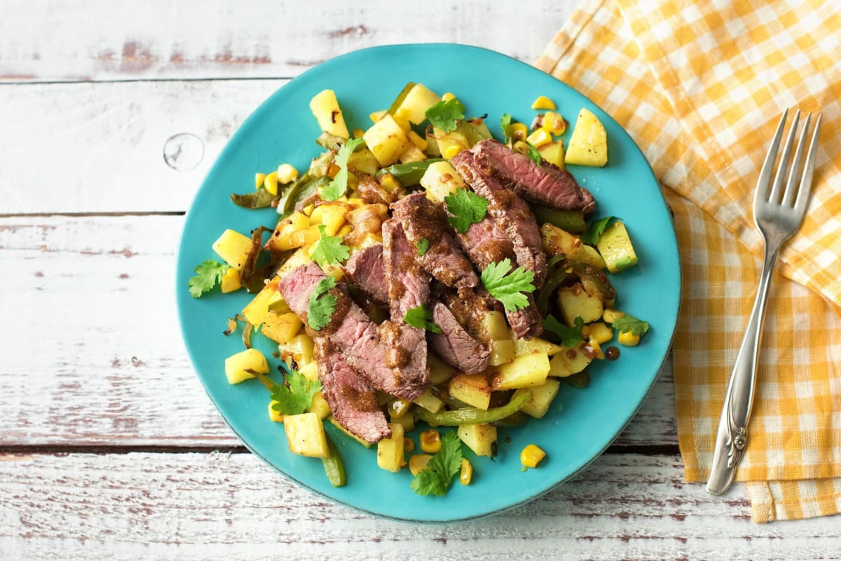 Seared Steak and Creamy Chipotle Pan Sauce