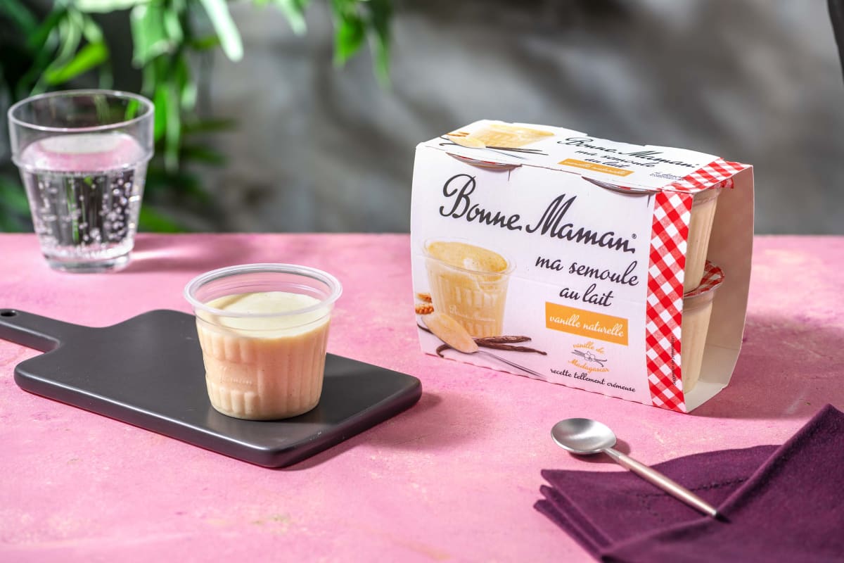 Recette Semoule Au Lait Bonne Maman Semoule au lait vanille Recette | HelloFresh