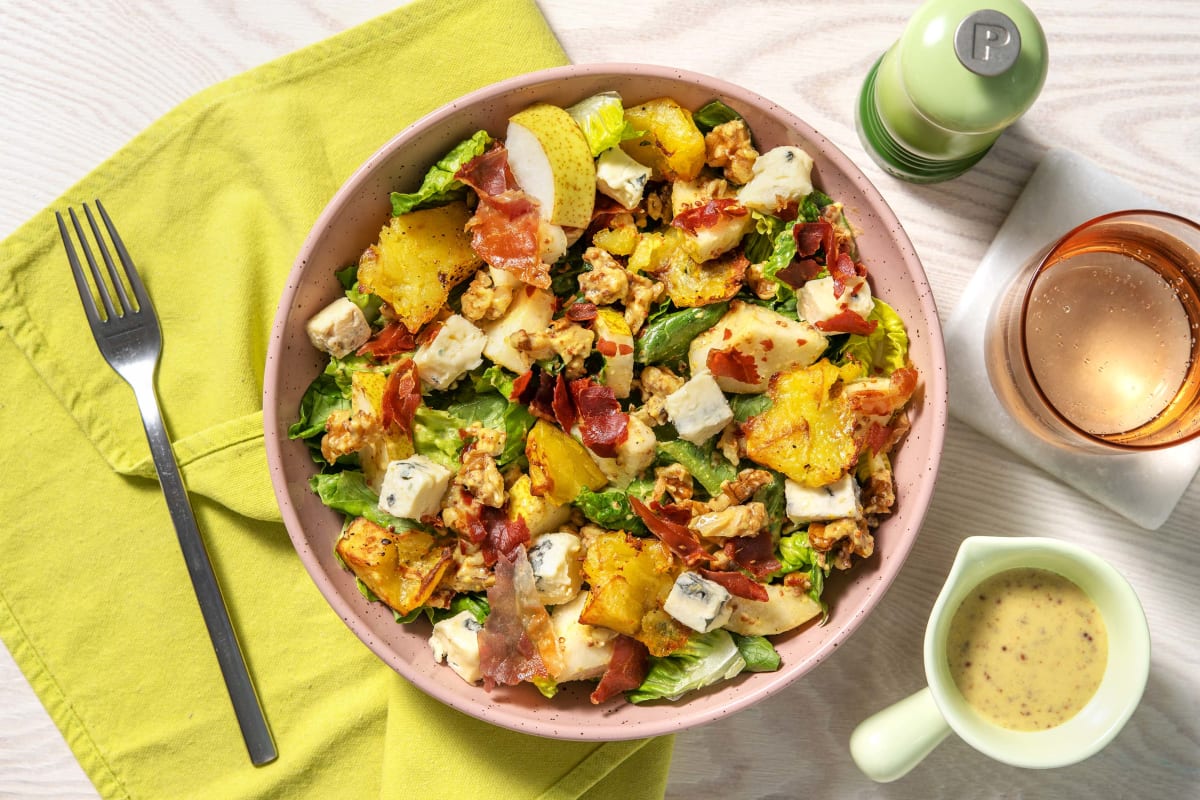 Serrano Ham, Blue Cheese and Pear Salad Recipe | HelloFresh