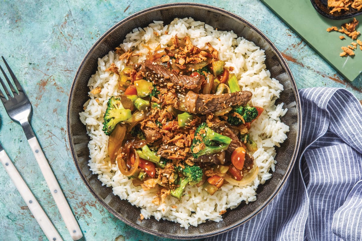 Sesame Beef & Broccoli Stir-Fry
