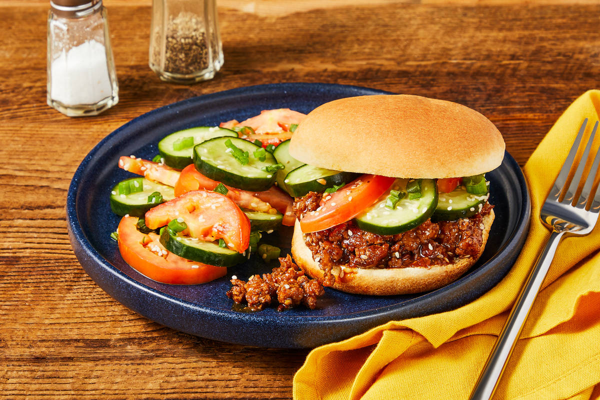 OnePan Sesame Pork Sloppy Joes Recipe HelloFresh