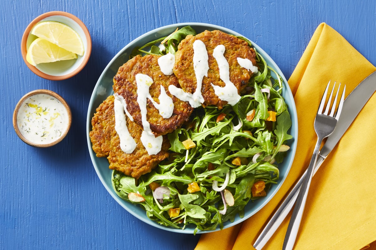 Shawarma-Spiced Chickpea Fritters