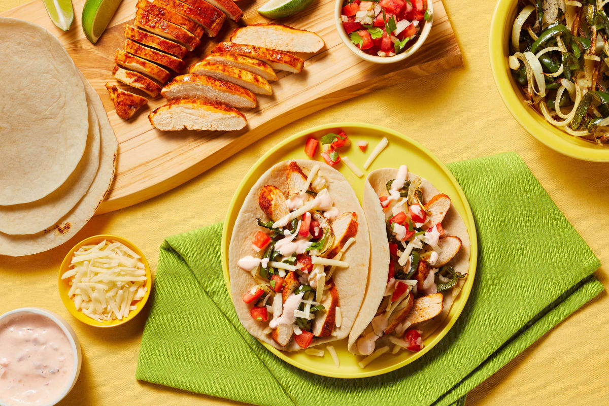 Sheet Pan Chicken & Poblano Fajitas