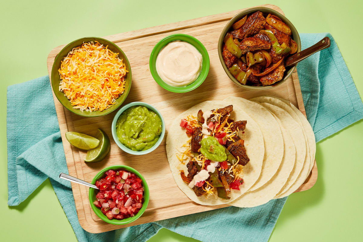 Sizzling Steak Taco Bar