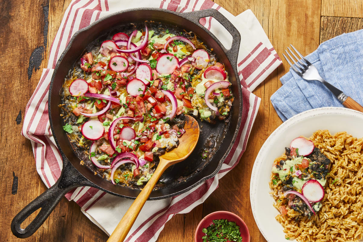 Skillet Refried Black Beans