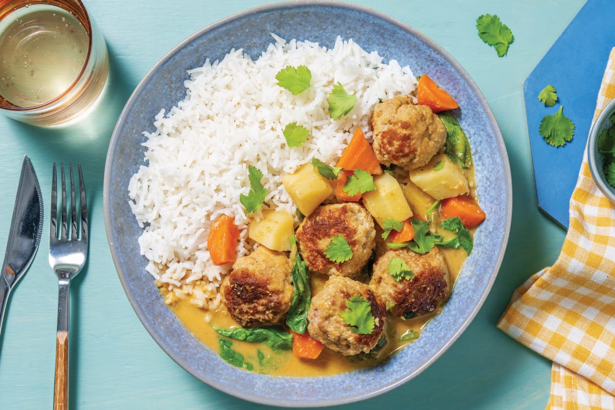 Slow-Cooked Pork Meatball & Veggie Curry