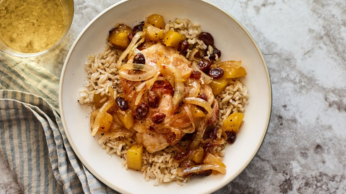 Indian-Inspired Chicken and Spiced Couscous