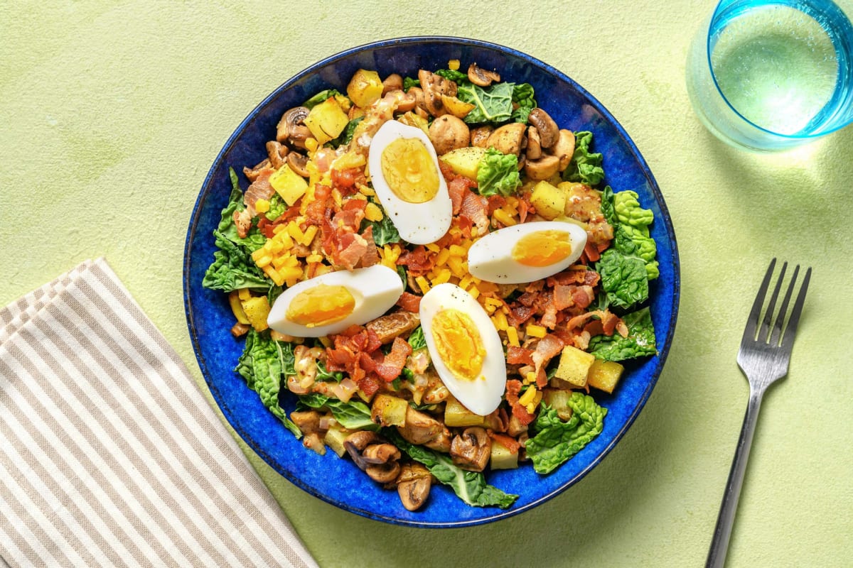 Smart Bacon and Egg Kale Salad