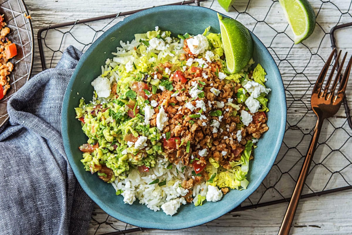 Smoky Seitan Rice Bowl