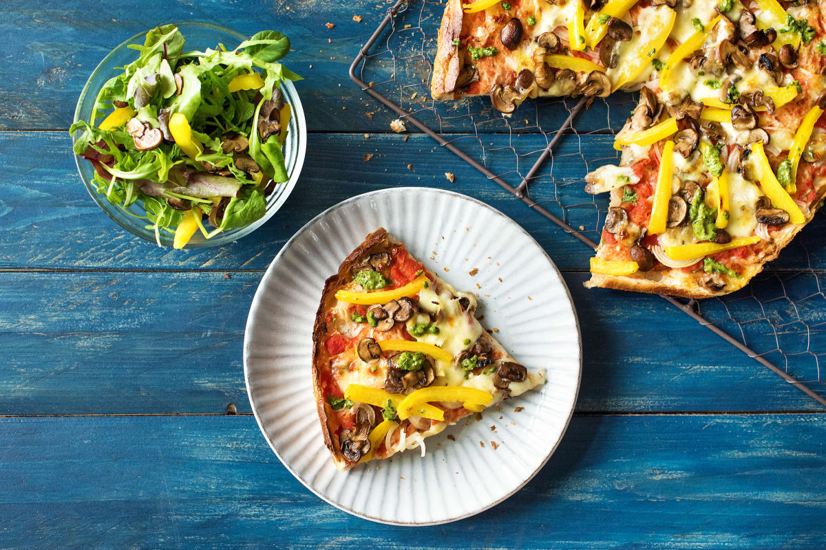 Sommerlich Fladenbrot Pizza Italia Rezept Hellofresh