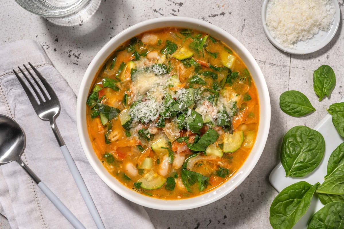 Soupe de légumes du jardin