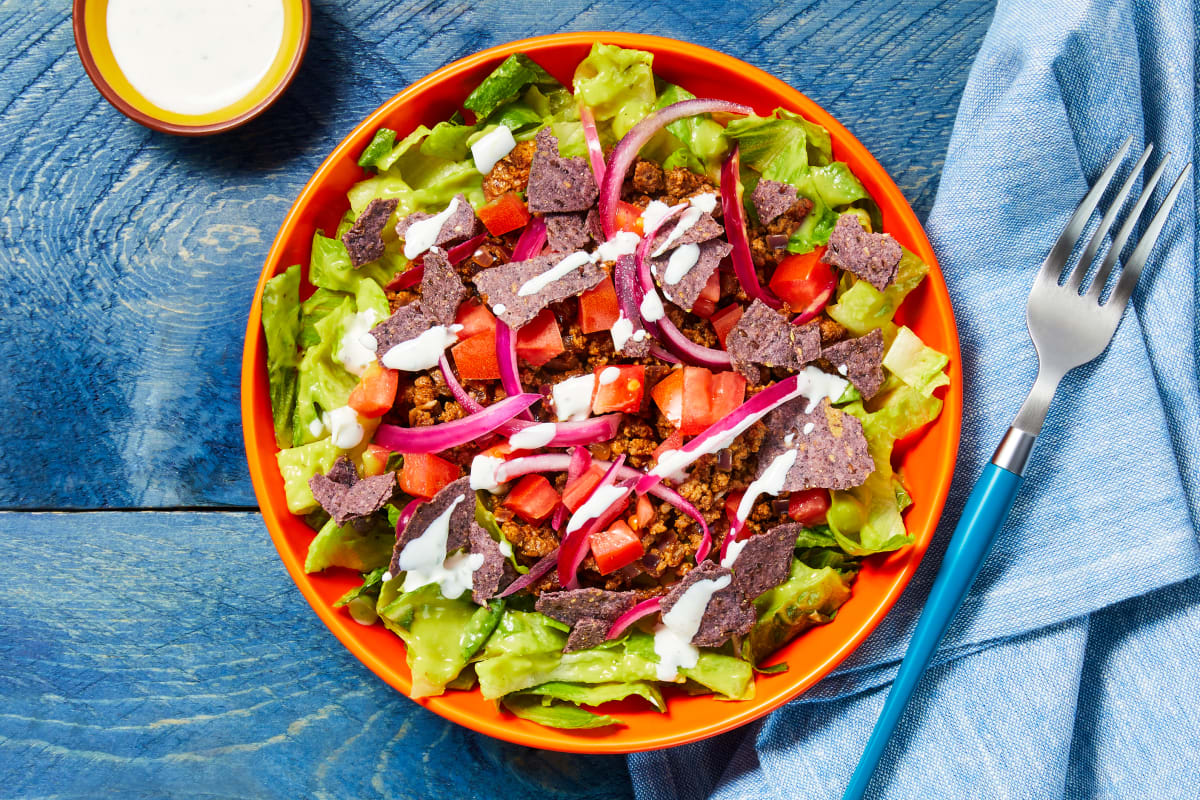 South-of-the-Border Beef Taco Salad