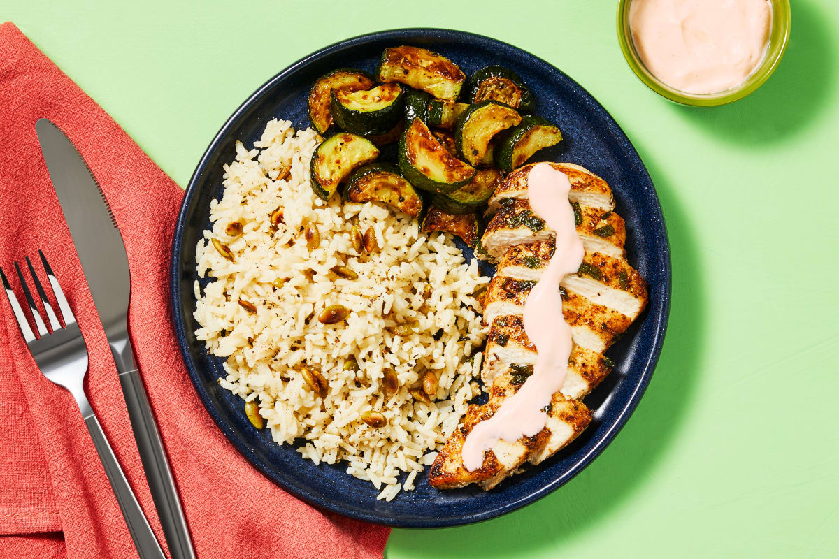 Southwest-Spiced Chicken & Cumin Rice