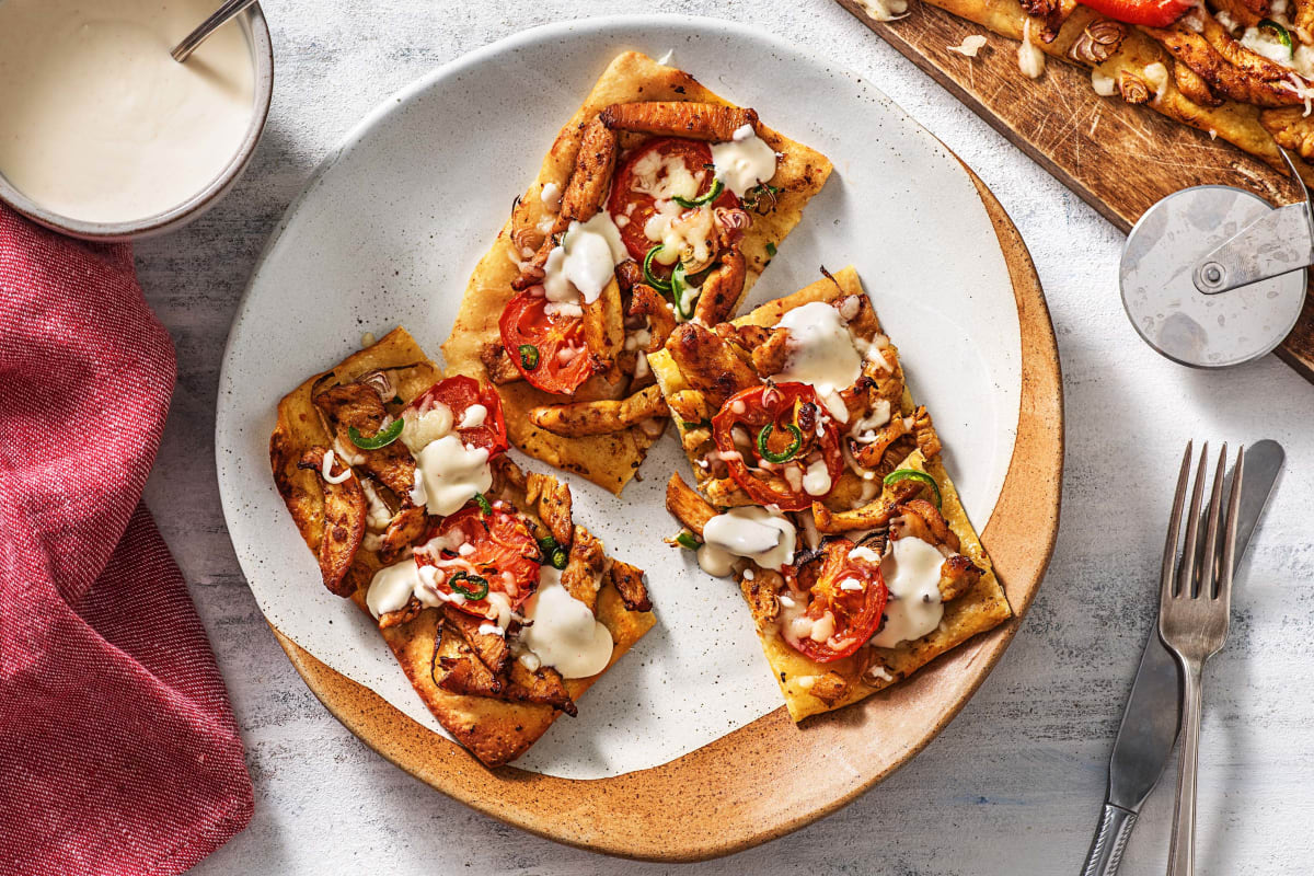 Cowboy-Style Chicken Pizzas