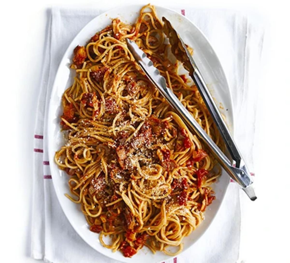 Easy Spaghetti and Bacon Red Sauce