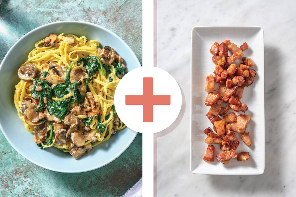 Speedy Double Bacon & Cheese Fettuccine