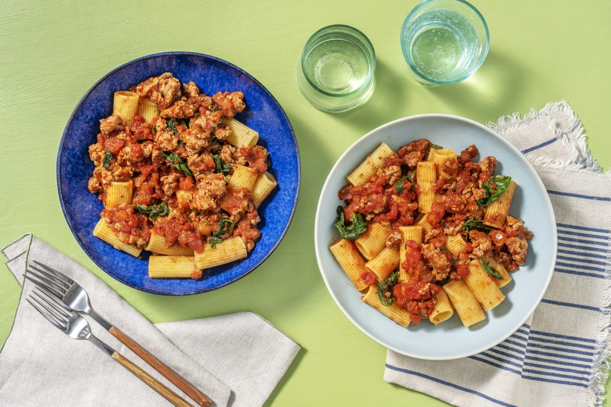 Speedy Pork Rigatoni Recipe | HelloFresh