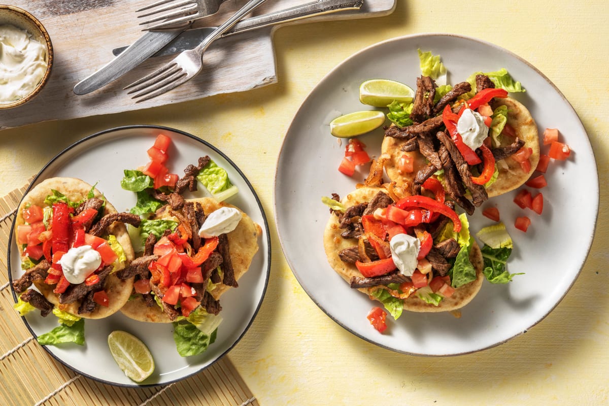 Spiced Beef 'Taco' Naan Recipe HelloFresh