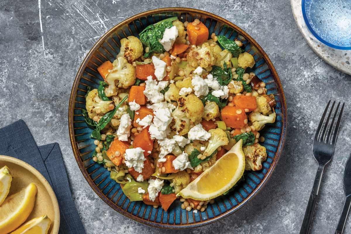 Spiced Cauliflower & Pearl Couscous Salad